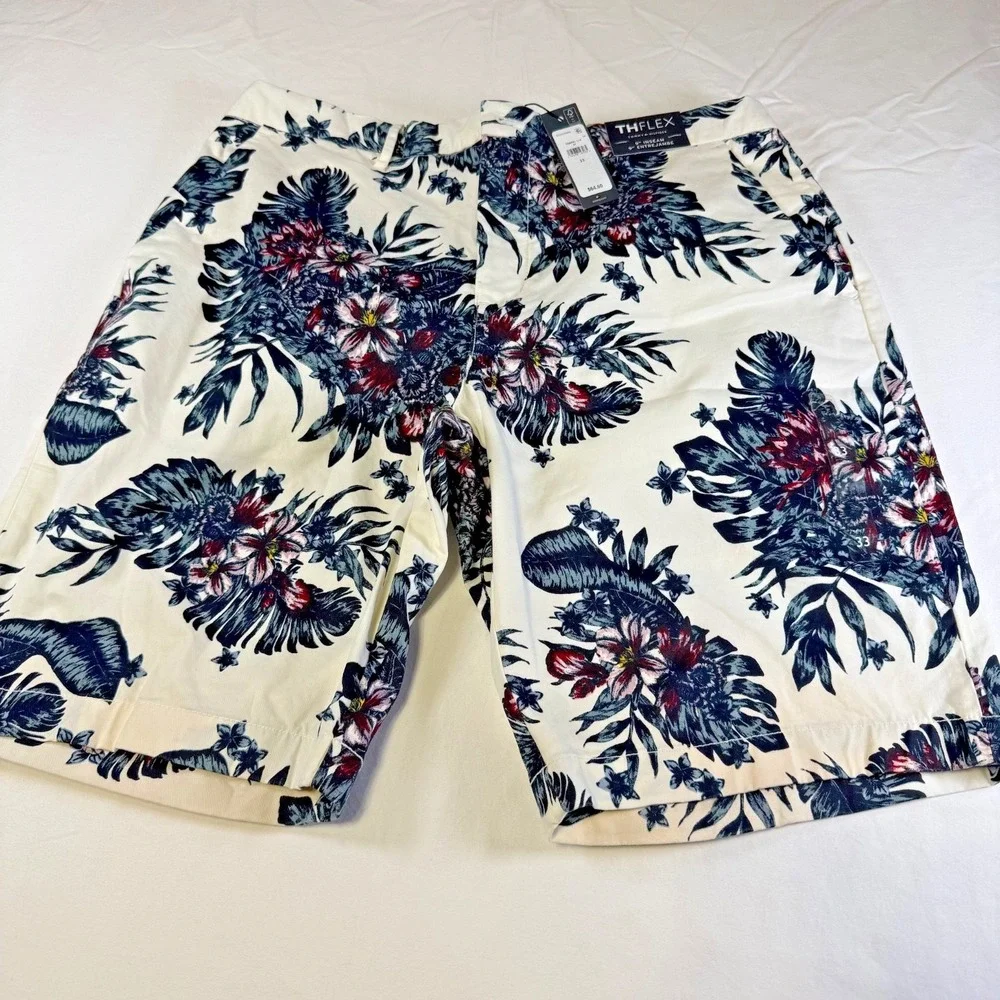 NWT Tommy Hilfiger TheFlex Hawaiian Tropical Print Shorts Men's 33X9